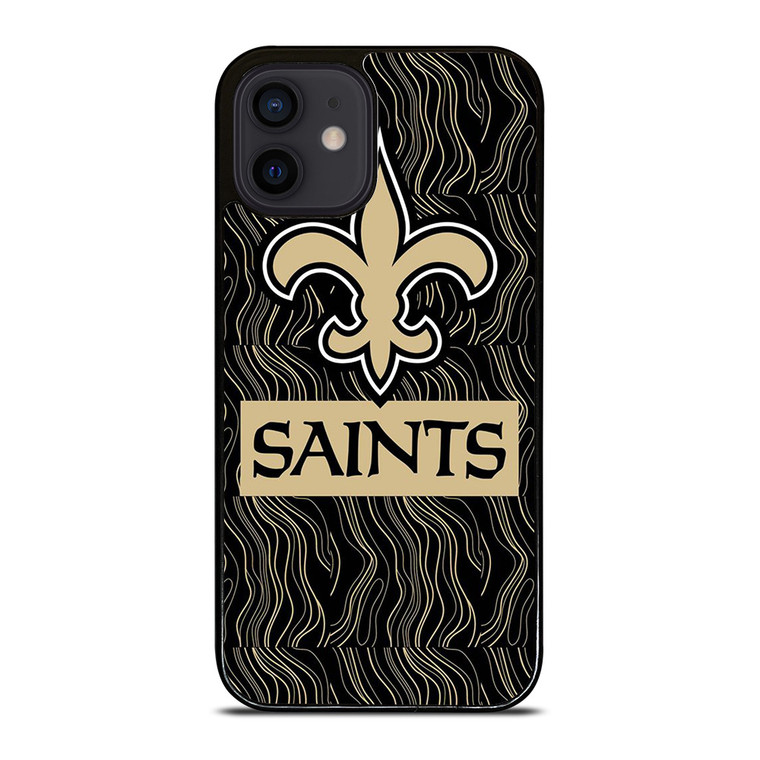 NEW ORLEANS SAINTS FOOTBALL ABSTRACT LINE iPhone 12 Mini Case Cover
