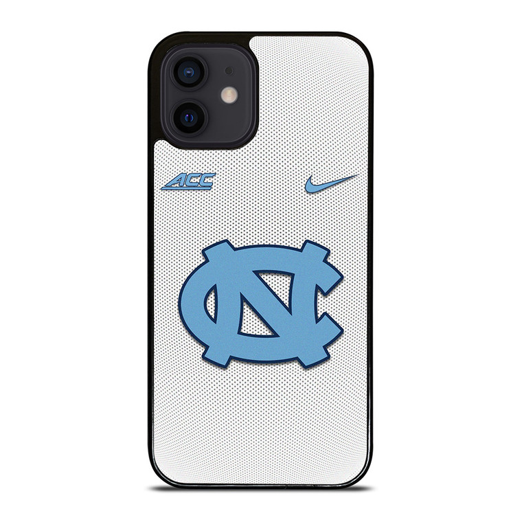 NORTH CAROLINA TAR HEELS WHITE CARBON iPhone 12 Mini Case Cover