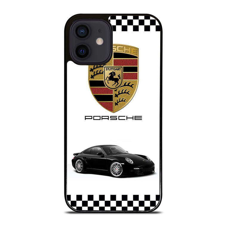 PORSCHE 911 CHECKERED EMBLEM iPhone 12 Mini Case Cover