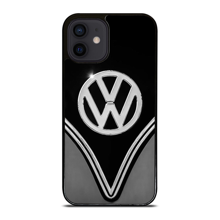 VW VOLKSWAGEN BLACK CHROME EMBLEM iPhone 12 Mini Case Cover