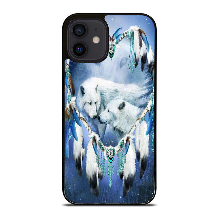 WHITE WOLF DREAMCATCHER iPhone 12 Mini Case Cover