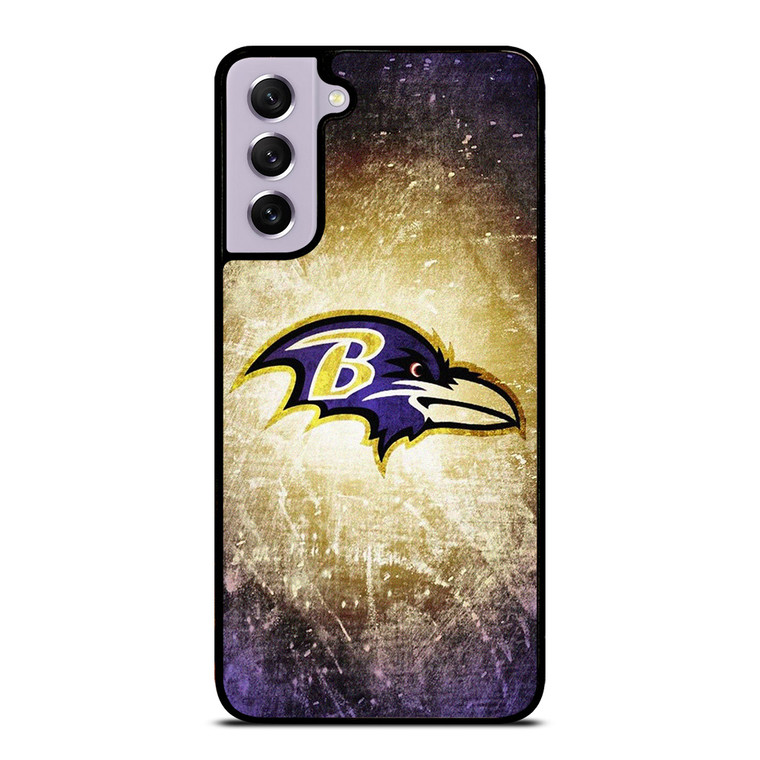BALTIMORE RAVENS NFL METAL LOGO Samsung Galaxy S21 FE Case Cover