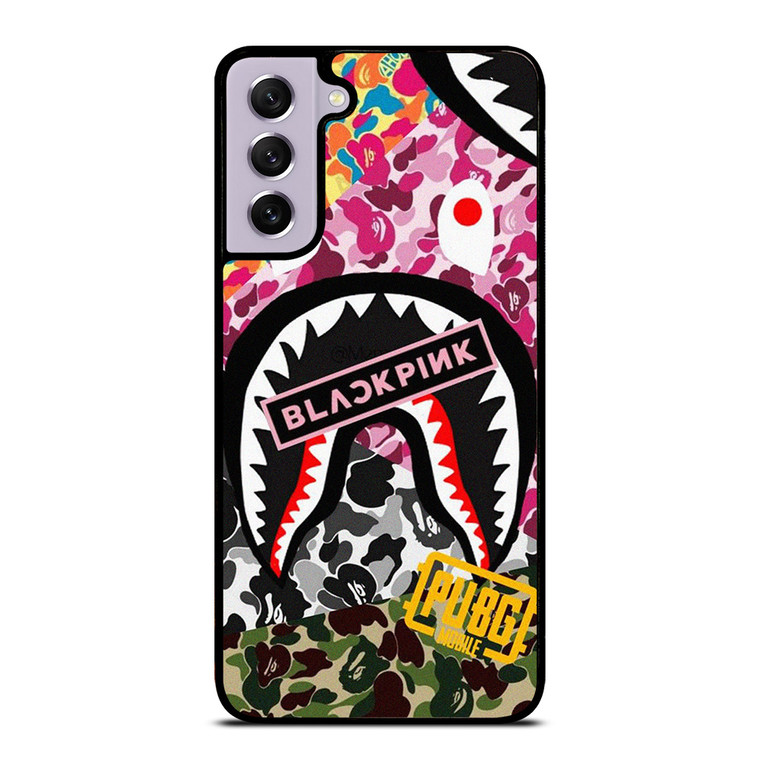 BAPE SHARK BLACKPINK CAMO COLLAGE Samsung Galaxy S21 FE Case Cover
