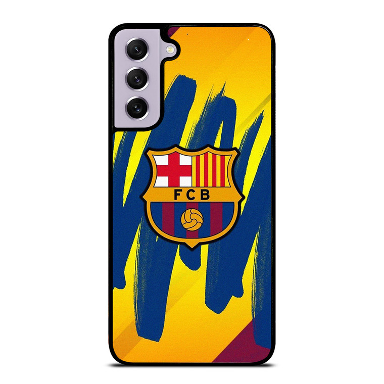 FC BARCELONA BRUSHED LOGO Samsung Galaxy S21 FE Case Cover