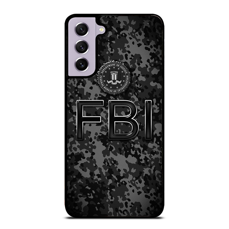 FEDERAL BUREAU OF INVESTIGATION FBI BLACK CAMO Samsung Galaxy S21 FE Case Cover
