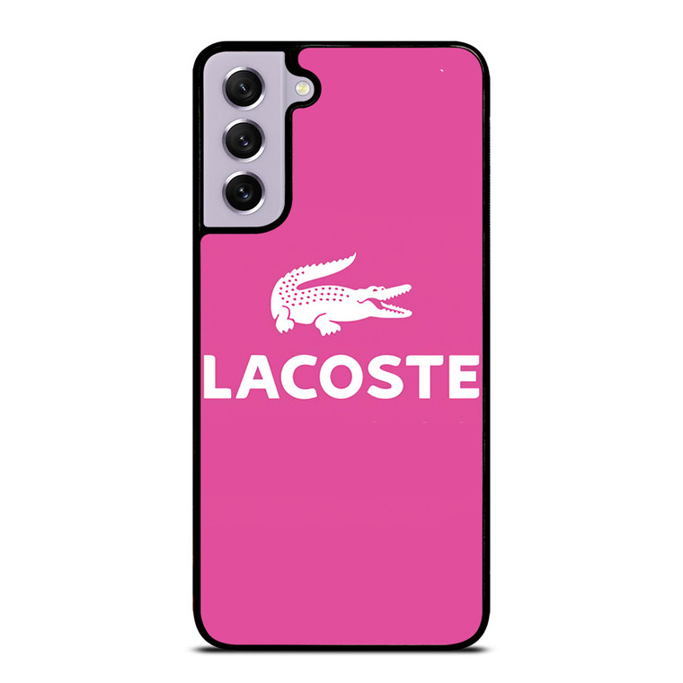 LACOSTE PINK LOGO Samsung Galaxy S21 FE Case Cover