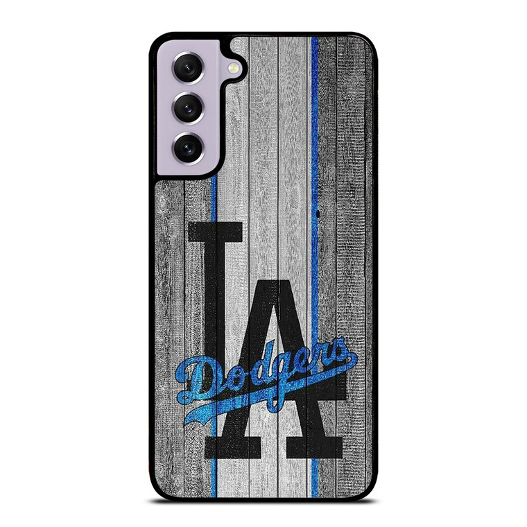 LOS ANGELES DODGERS BASEBALL WOOD LOGO Samsung Galaxy S21 FE Case Cover