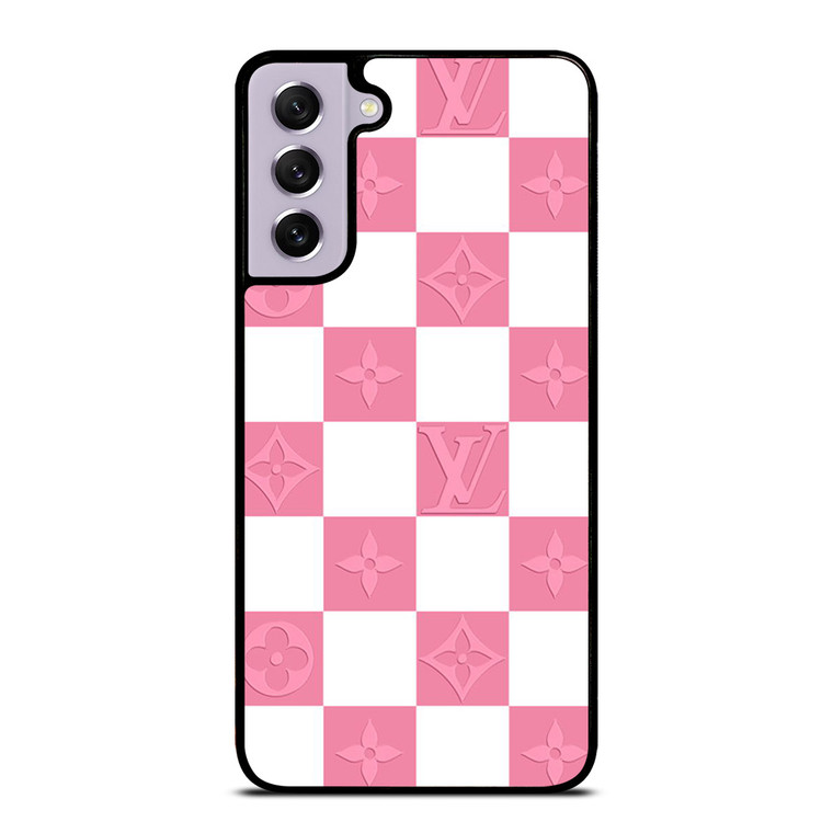 LV LOUIS VUITTON CHECKERED PINK Samsung Galaxy S21 FE Case Cover