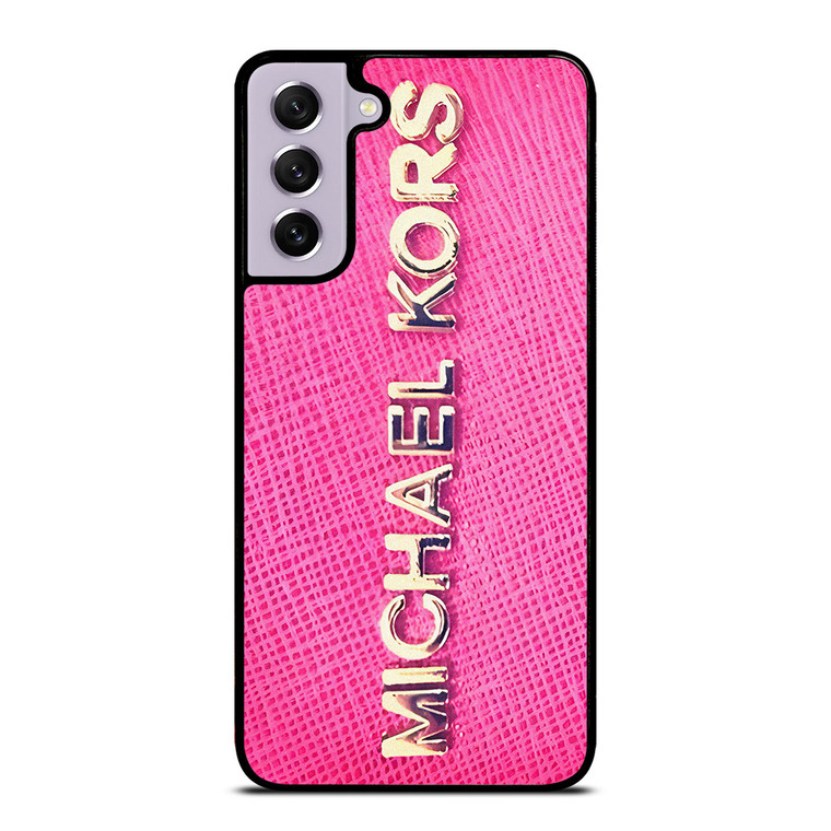 MICHAEL KORS PINK LEATHER Samsung Galaxy S21 FE Case Cover MICHAEL KORS PINK LEATHER Samsung Galaxy S21 FE Case Cover