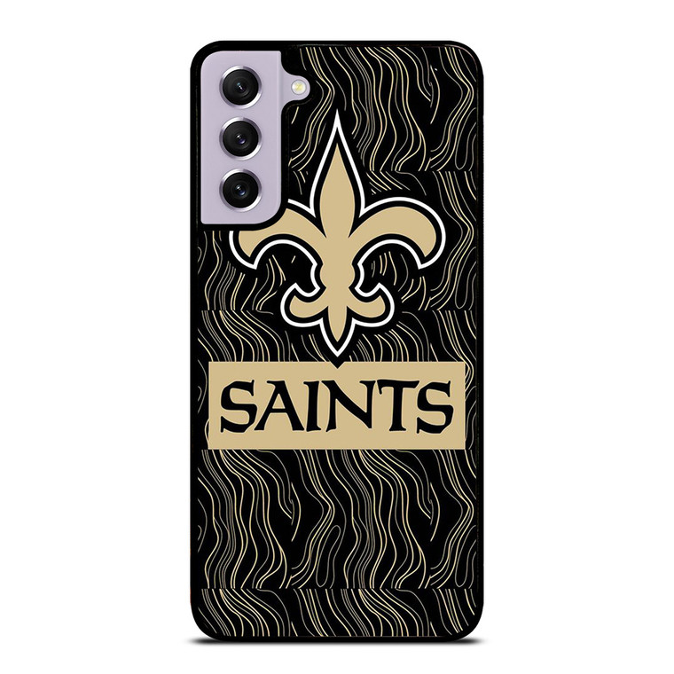 NEW ORLEANS SAINTS FOOTBALL ABSTRACT LINE Samsung Galaxy S21 FE Case Cover