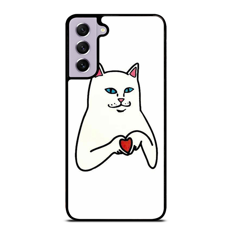 RIPNDIP CAT LOVE SIGN Samsung Galaxy S21 FE Case Cover RIPNDIP CAT LOVE SIGN Samsung Galaxy S21 FE Case Cover