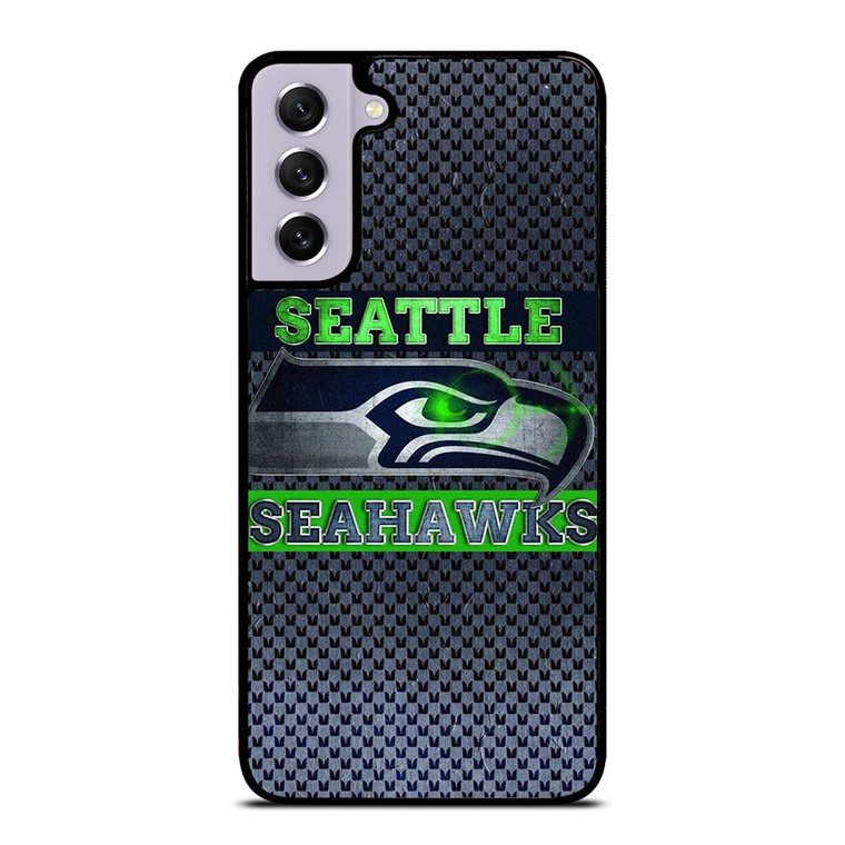 SEATTLE SEAHAWKS FOOTBALL METAL LOGO Samsung Galaxy S21 FE Case Cover