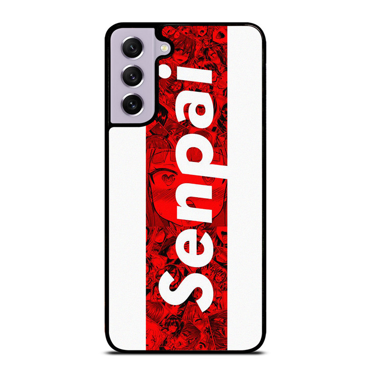SENPAI ANIME STRIPE LOGO Samsung Galaxy S21 FE Case Cover