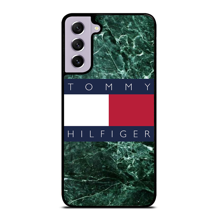 TOMMY HILFIGER GREEN MARBLE Samsung Galaxy S21 FE Case Cover