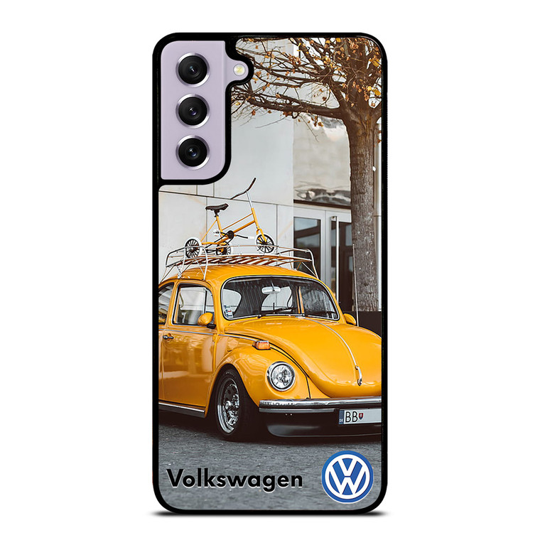 VOLKSWAGEN BEETLE YELLOW Samsung Galaxy S21 FE Case Cover VOLKSWAGEN BEETLE YELLOW Samsung Galaxy S21 FE Case Cover