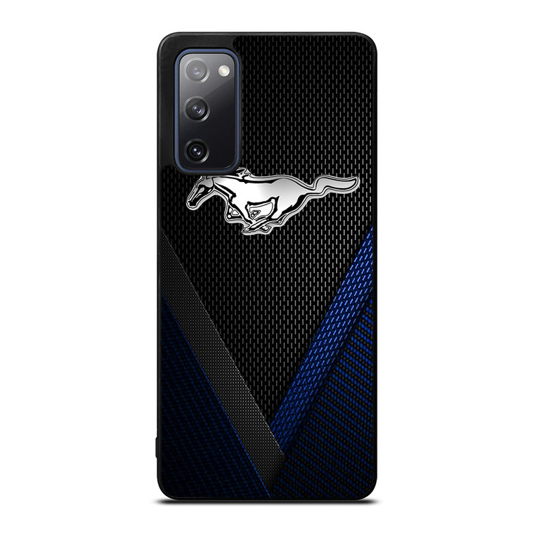 FORD MUSTANG BLLUE CARBON EMBLEM Samsung Galaxy S20 FE Case Cover
