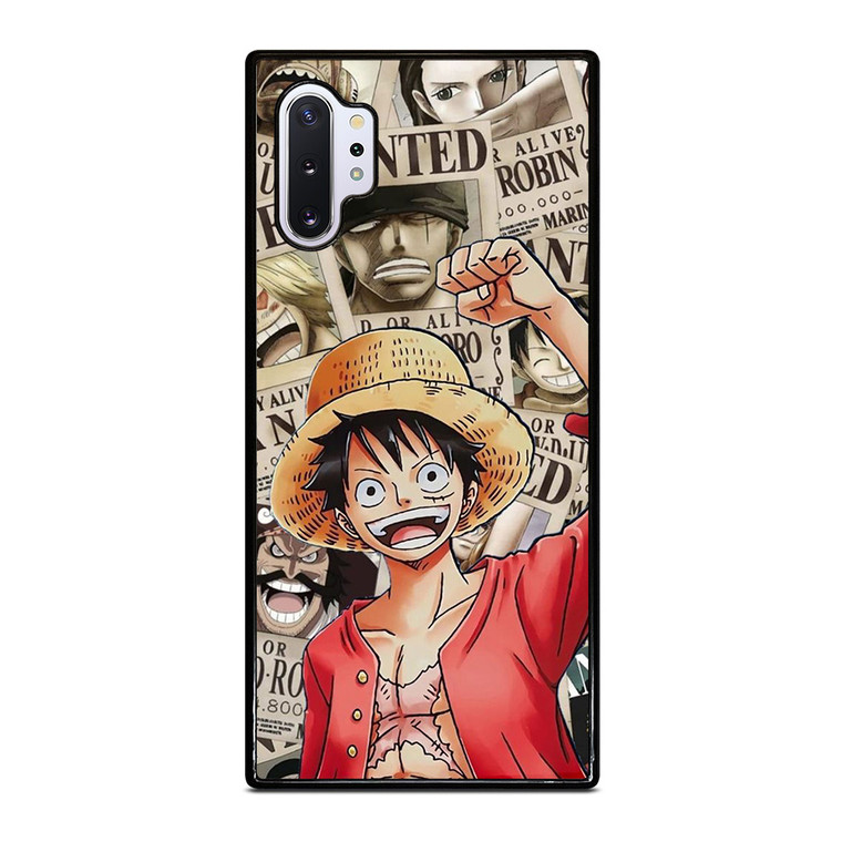 LUFFY WANTED POSTER PATTERN  Samsung Galaxy Note 10 Plus Case Cover