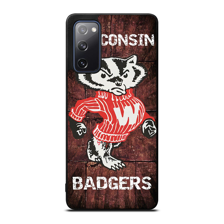 WISCONSIN BADGERS RUSTY SYMBOL Samsung Galaxy S20 FE Case Cover