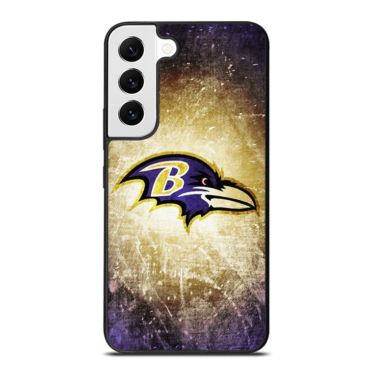 BALTIMORE RAVENS NFL METAL LOGO Samsung Galaxy S22 Case Cover
