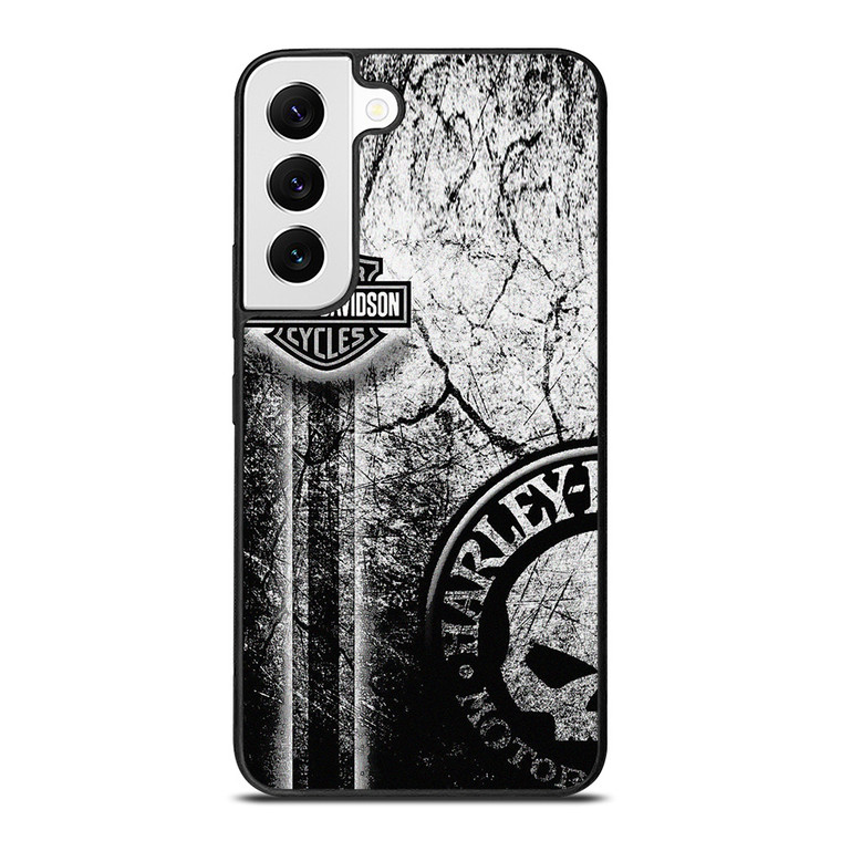 HARLEY DAVIDSON WALL TEXTURE LOGO Samsung Galaxy S22 Case Cover HARLEY DAVIDSON WALL TEXTURE LOGO Samsung Galaxy S22 Case Cover