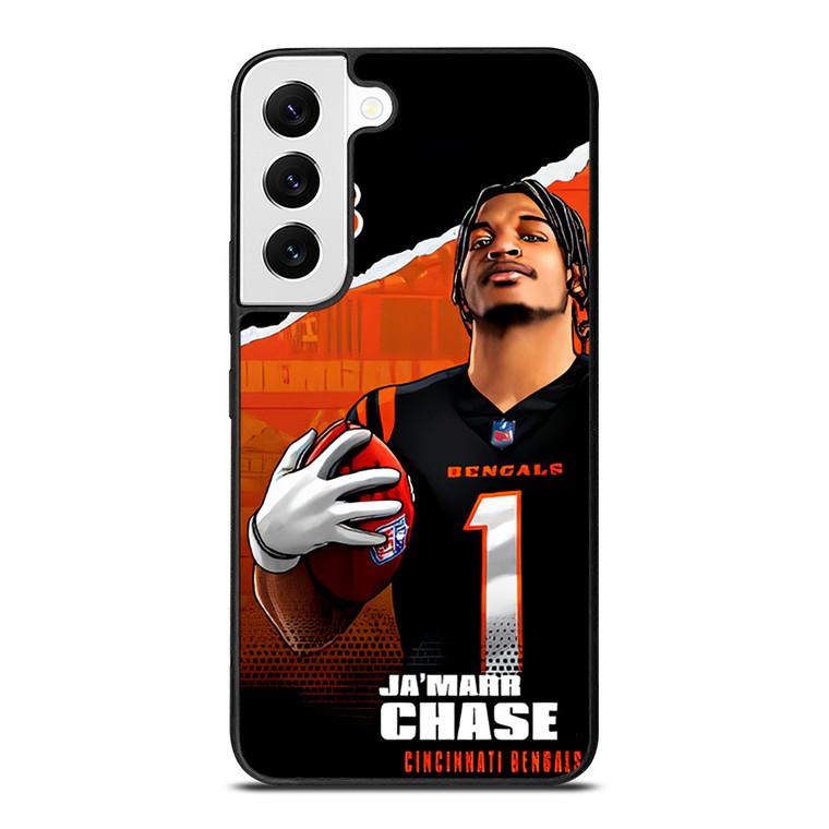 JA'MARR CHASE CINCINNATI BENGALS NFL FOOTBALL Samsung Galaxy S22 Case Cover