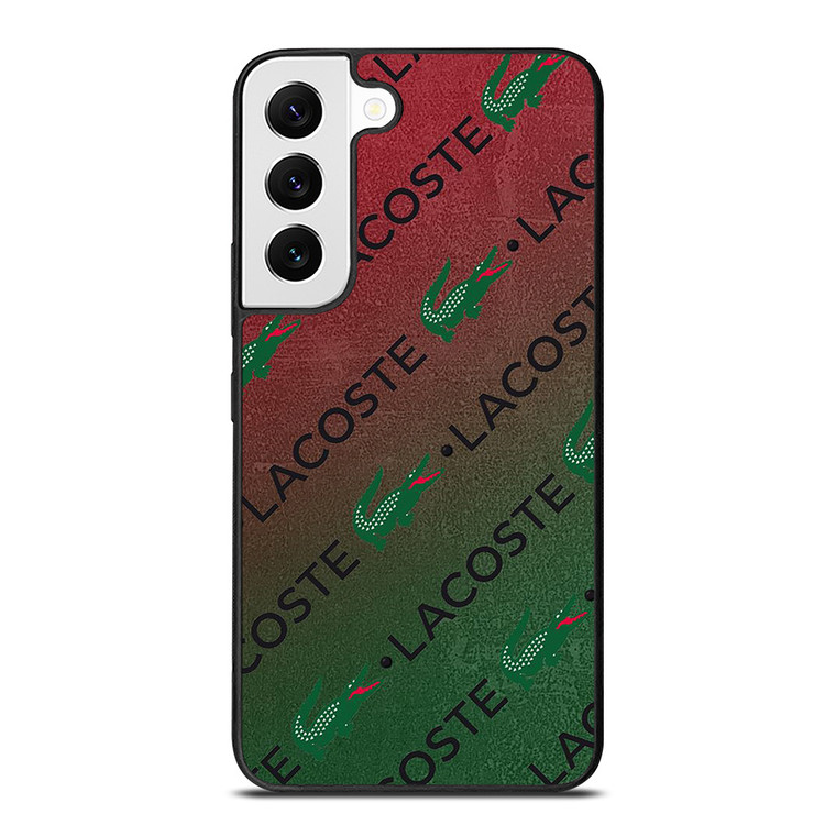 LACOSTE CROCODILE LOGO PATTERN Samsung Galaxy S22 Case Cover