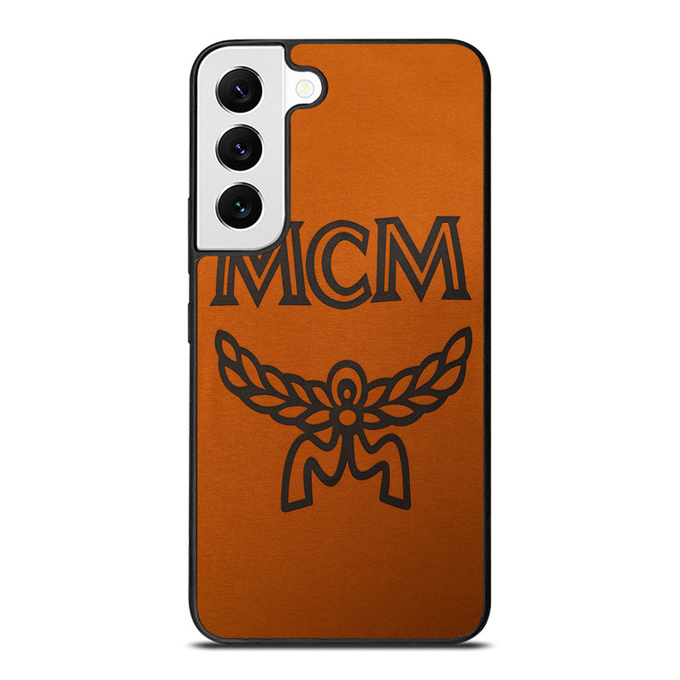 MCM WORLDWIDE SUEDE LOGO Samsung Galaxy S22 Case Cover