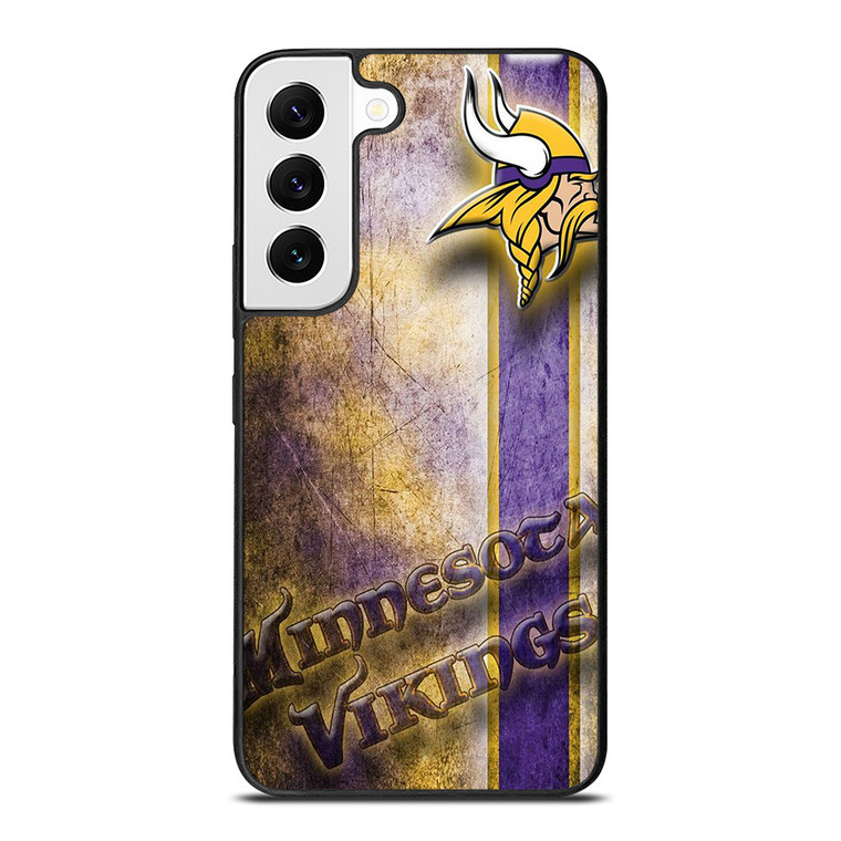 MINNESOTA VIKINGS GRUNGE LOGO Samsung Galaxy S22 Case Cover