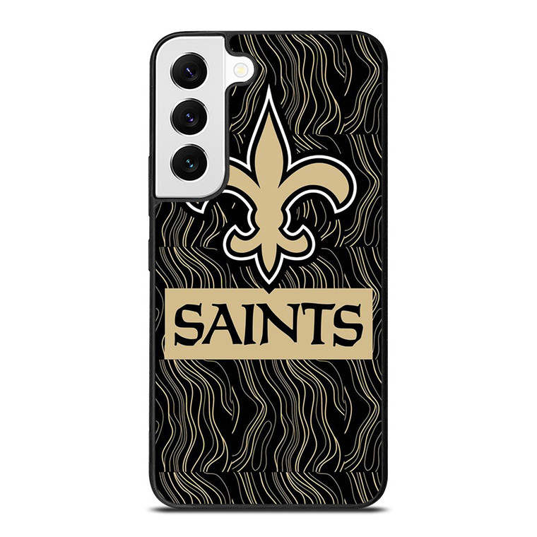 NEW ORLEANS SAINTS FOOTBALL ABSTRACT LINE Samsung Galaxy S22 Case Cover