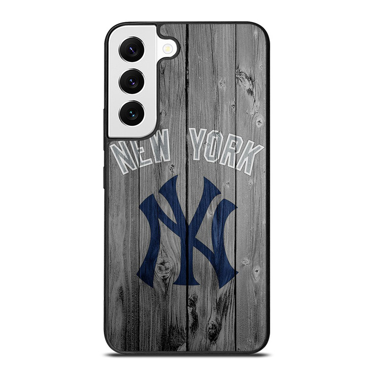 NEW YORK YANKEES WOODEN LOGO Samsung Galaxy S22 Case Cover NEW YORK YANKEES WOODEN LOGO Samsung Galaxy S22 Case Cover