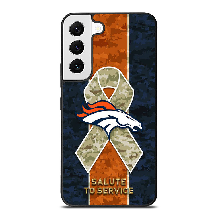 SALUTE TO SERVICE DENVER BRONCOS Samsung Galaxy S22 Case Cover SALUTE TO SERVICE DENVER BRONCOS Samsung Galaxy S22 Case Cover