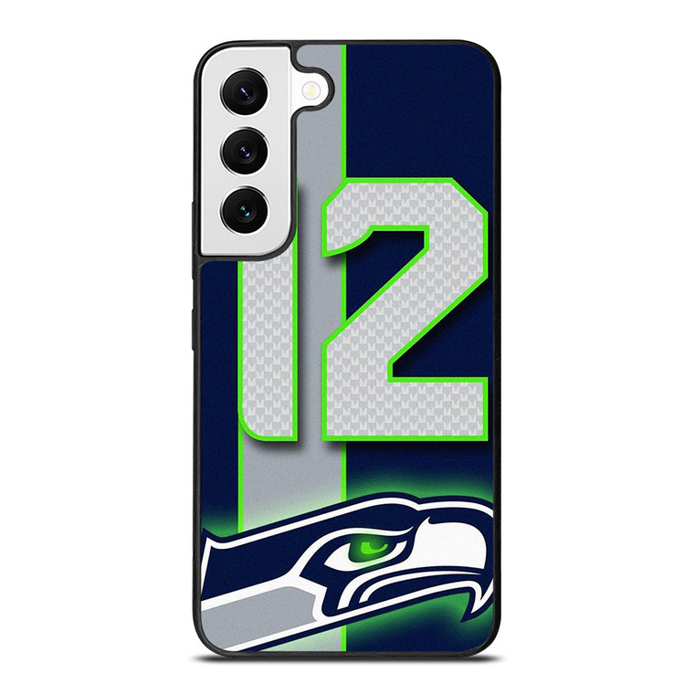 SEATTLE SEAHAWKS NFL 12 MAN LOGO Samsung Galaxy S22 Case Cover SEATTLE SEAHAWKS NFL 12 MAN LOGO Samsung Galaxy S22 Case Cover