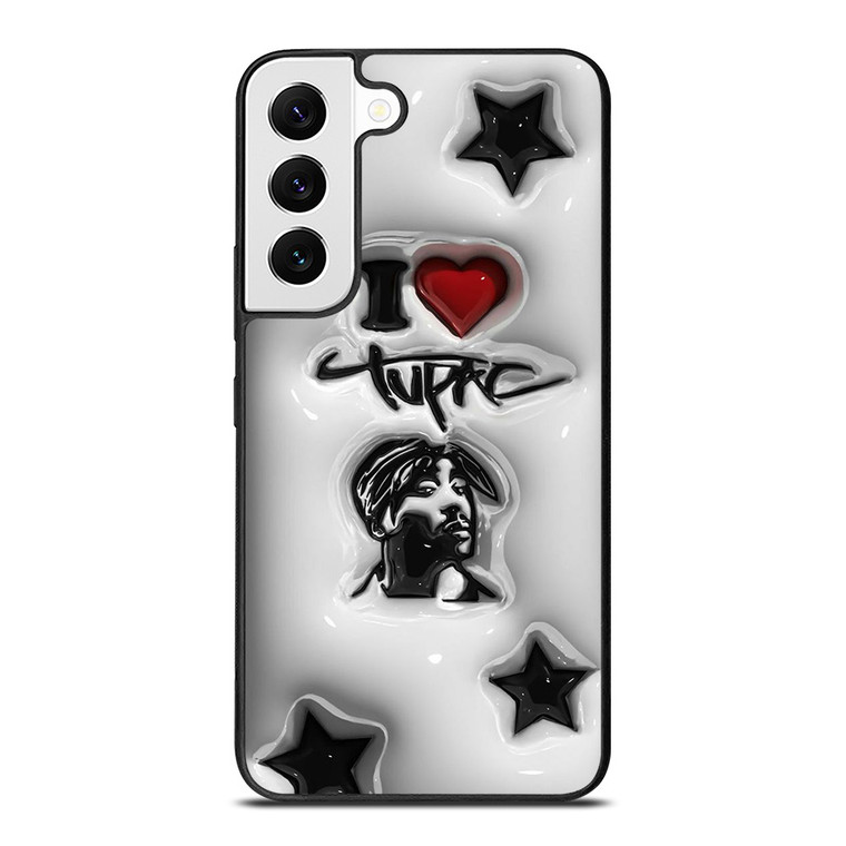 TUPAC SHAKUR RAPPER PLASTIC ART Samsung Galaxy S22 Case Cover
