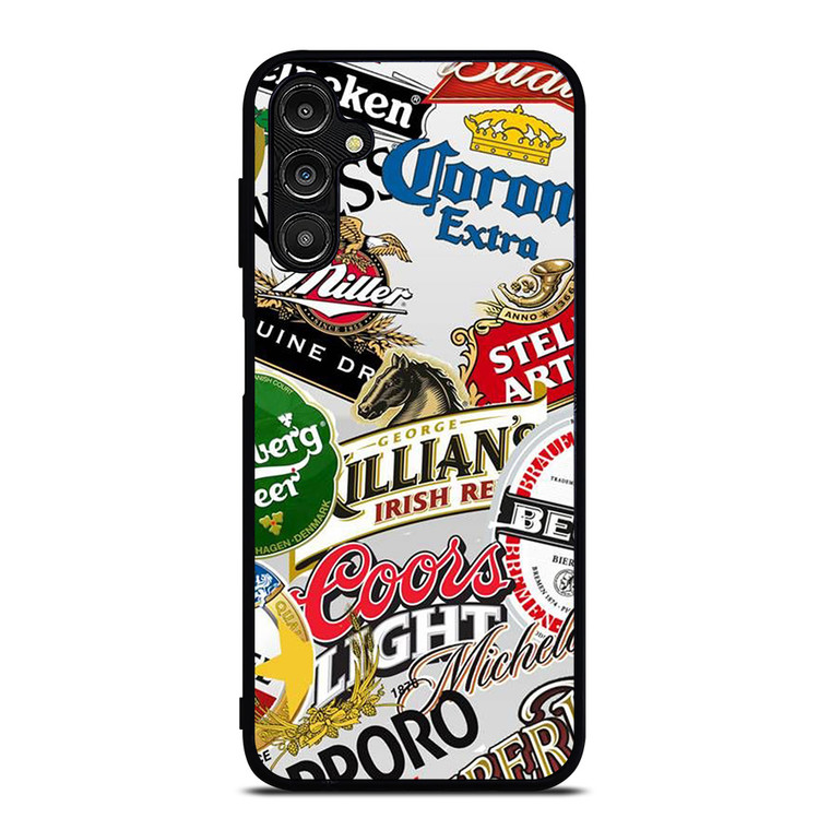 BEER WHISKEY LOGO COLLAGE Samsung Galaxy A14 Case Cover