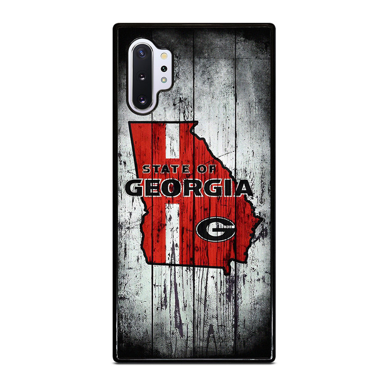 STATE OF GEORGIA WOOD SIGN  Samsung Galaxy Note 10 Plus Case Cover