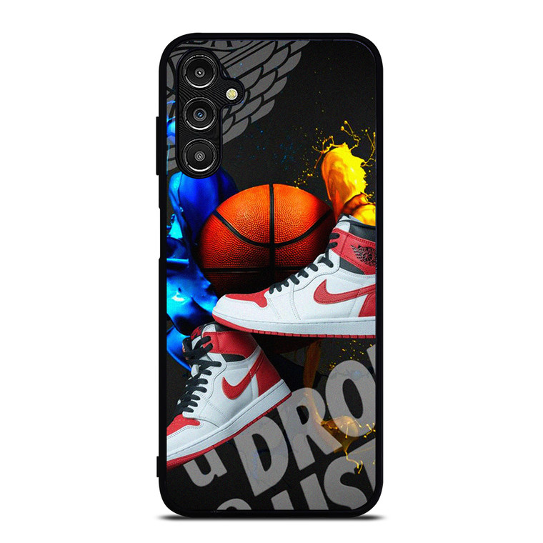 NIKE AIR JORDAN SPLASHED SNEAKERS Samsung Galaxy A14 Case Cover
