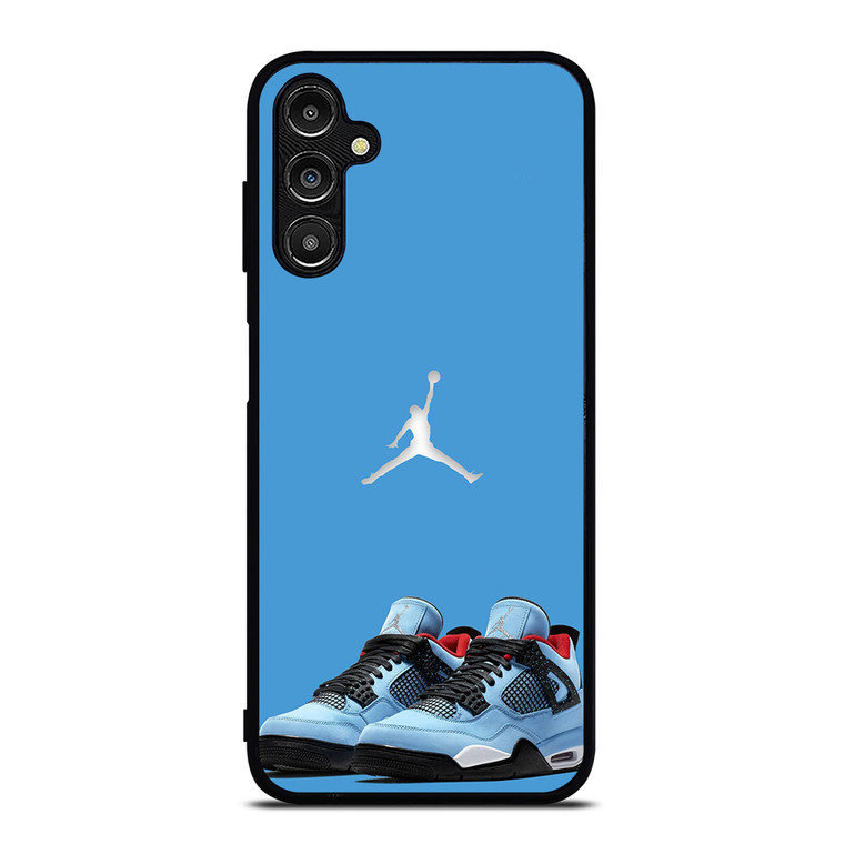 NIKE AIR JORDAN TRAVIS SCOTT BLUE Samsung Galaxy A14 Case Cover NIKE AIR JORDAN TRAVIS SCOTT BLUE Samsung Galaxy A14 Case Cover