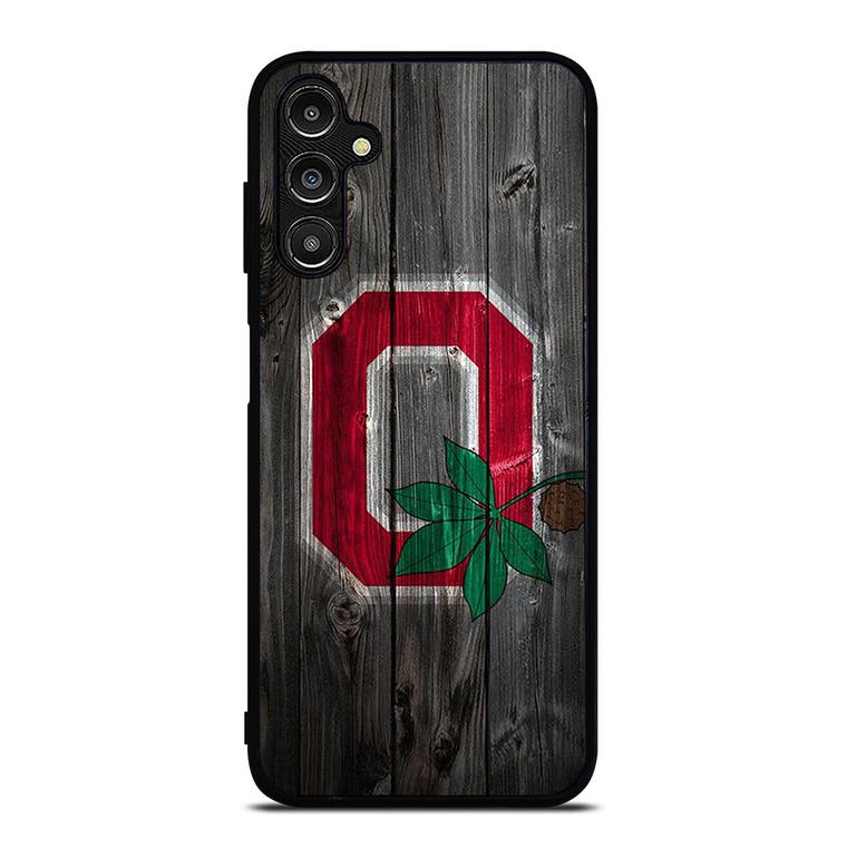 OHIO STATE BUCKEYES LOGO WOOD Samsung Galaxy A14 Case Cover