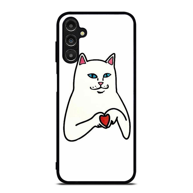 RIPNDIP CAT LOVE SIGN Samsung Galaxy A14 Case Cover RIPNDIP CAT LOVE SIGN Samsung Galaxy A14 Case Cover