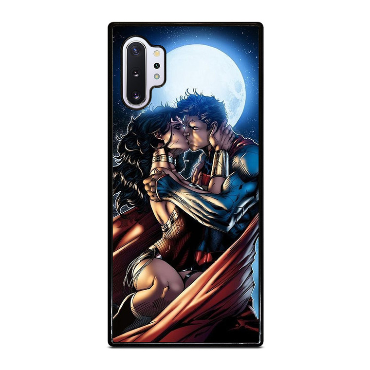 WONDER WOMAN SUPERMAN CARTOON KISSING  Samsung Galaxy Note 10 Plus Case Cover