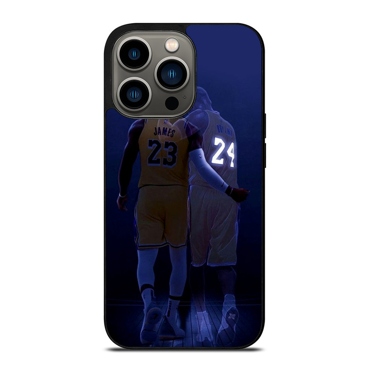 KOBE BRYANT LEBRON JAMES LA LAKERS iPhone 13 Pro Case Cover