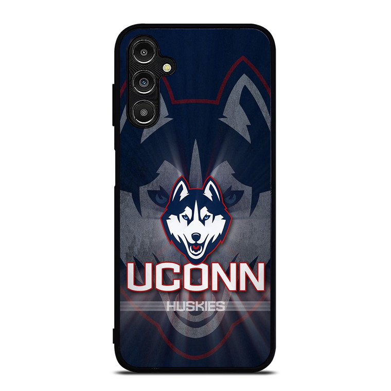 UCONN HUSKIES BASKETBALL METAL LOGO Samsung Galaxy A14 Case Cover
