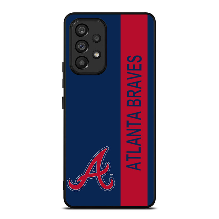 ATLANTA BRAVES BASEBALL STRIPE SYMBOL Samsung Galaxy A53 Case Cover