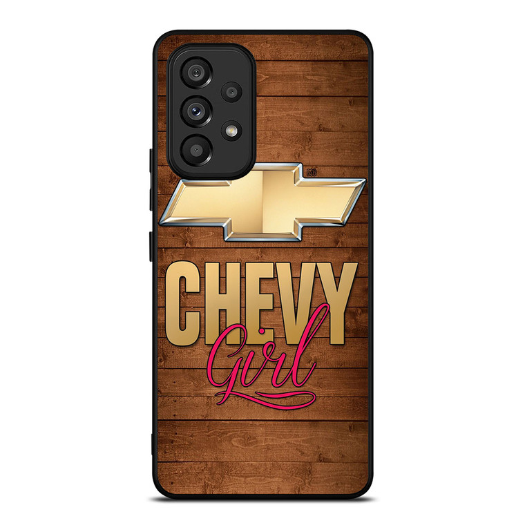 CHEVY GIRL WOOD LOGO Samsung Galaxy A53 Case Cover