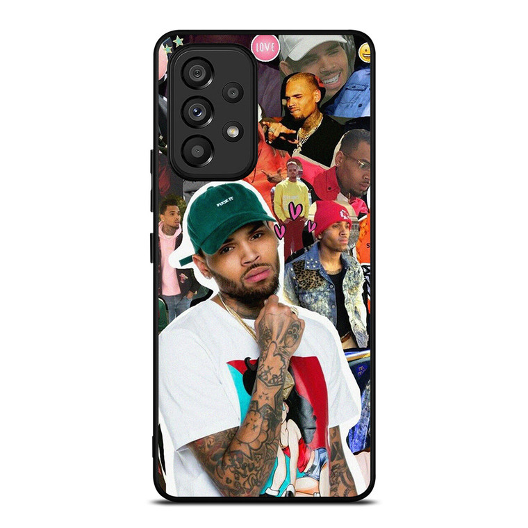 CHRIS BROWN SINGER COLLAGE Samsung Galaxy A53 Case Cover