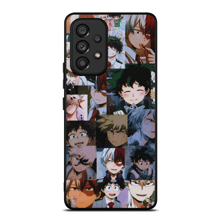 DEKU TODOROKI BAKUGO MY HERO ACADEMIA COLLAGE Samsung Galaxy A53 Case Cover DEKU TODOROKI BAKUGO MY HERO ACADEMIA COLLAGE Samsung Galaxy A53 Case Cover