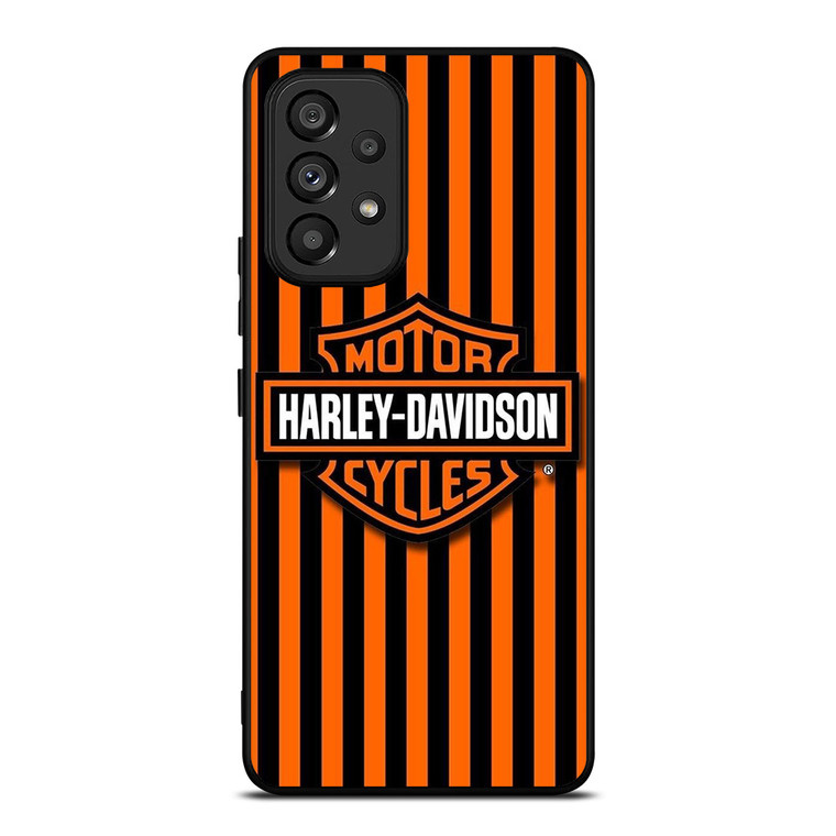 HARLEY DAVIDSON MOTOR CYCLES ORANGE STRIPE Samsung Galaxy A53 Case Cover HARLEY DAVIDSON MOTOR CYCLES ORANGE STRIPE Samsung Galaxy A53 Case Cover