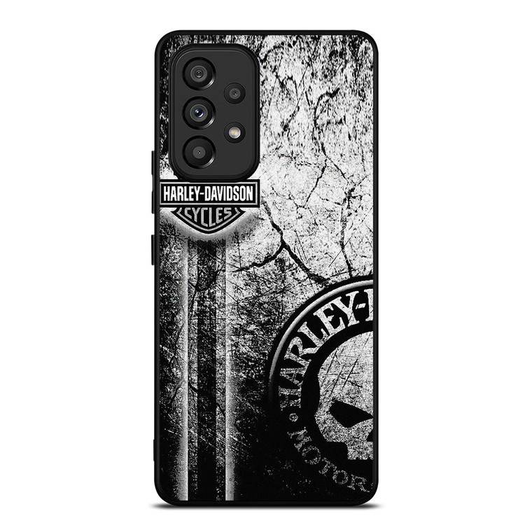 HARLEY DAVIDSON WALL TEXTURE LOGO Samsung Galaxy A53 Case Cover HARLEY DAVIDSON WALL TEXTURE LOGO Samsung Galaxy A53 Case Cover