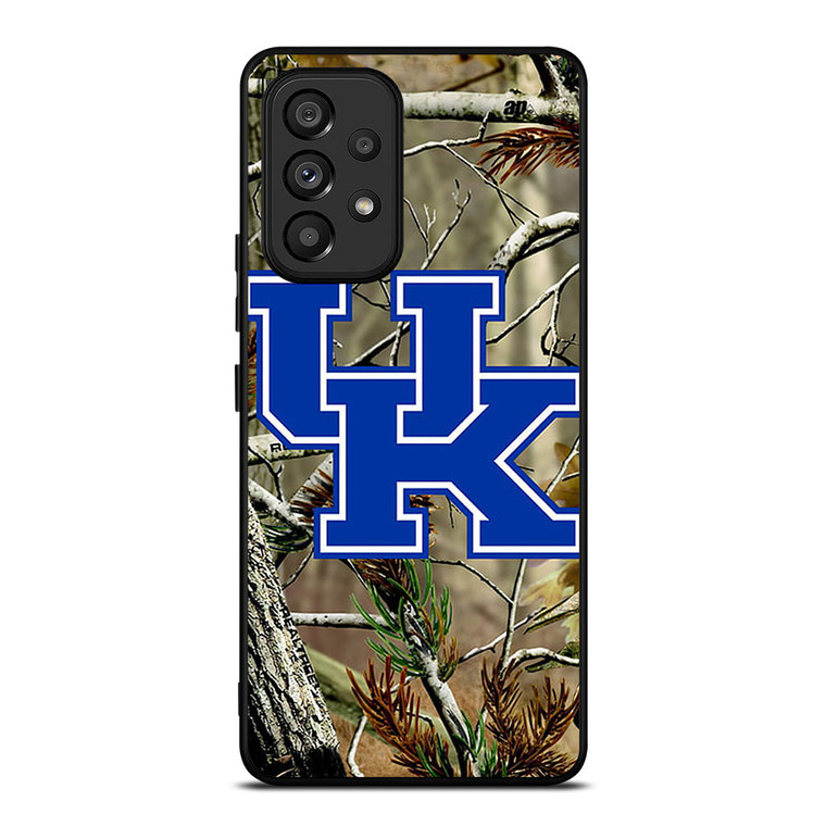 KENTUCKY WILDCATS UNIVERSITY CAMO LOGO Samsung Galaxy A53 Case Cover