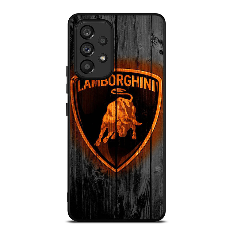 LAMBORGHINI WOOD LOGO Samsung Galaxy A53 Case Cover